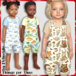 Toddler Kids World Short Dungarees