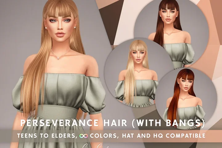 SONYASIMS - Perseverance Hair (With bangs)