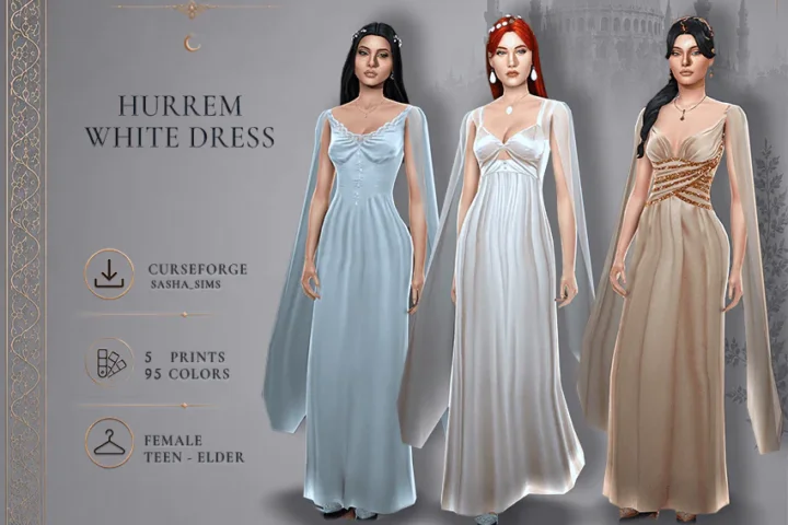 Hurrem Sultan Elegant Gown