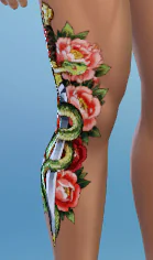 Dagger and snake tattoo