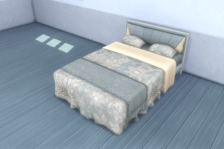 Frosted Haven Bed Double Base Game