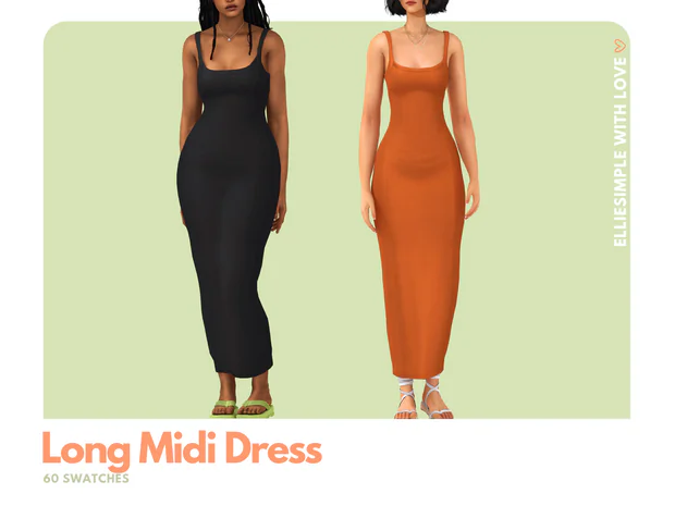 (Preview) Elliesimple - Long Midi Dress