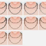 Barbed Wire Necklace Set for Male