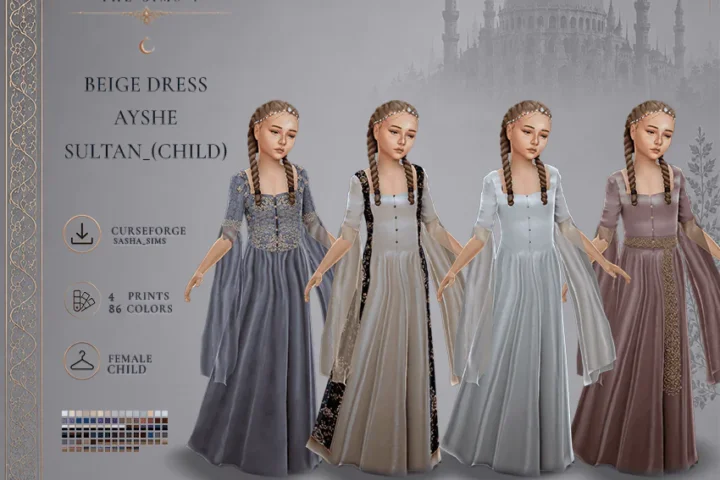 Magnificent Century Ayse Sultan Dress for Female Children