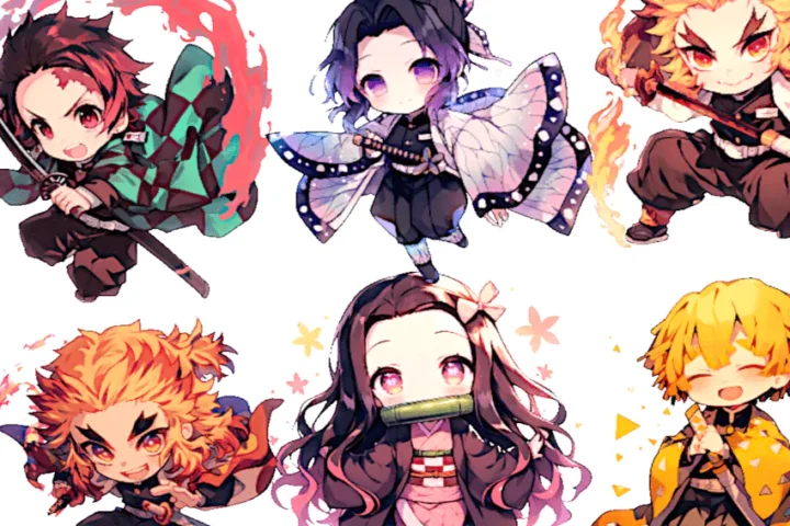 Demon Slayer - Wall Stickers - 10 Swatches