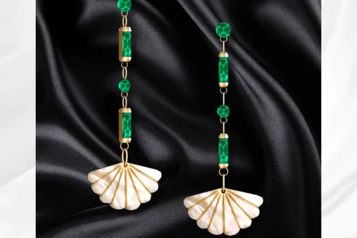 Aurora Shell Drop Earrings