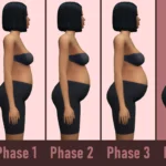 Gradual Pregnant Belly Changes