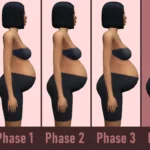 Gradual Pregnant Belly Changes