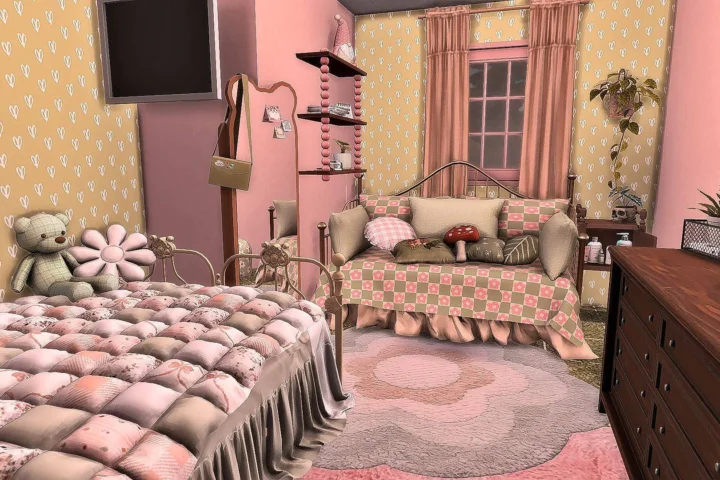 The Pink Penny Room – 60s & 70s Retro Girls' Bedroom