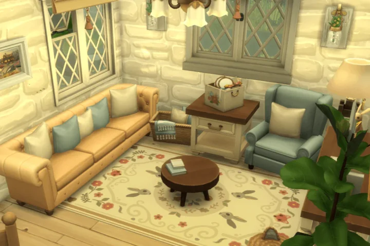 Little Cottage Themed Living Room
