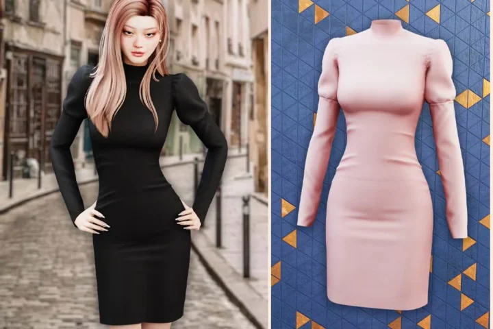 Elegant muse bodycon dress
