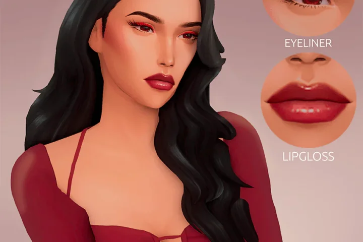 Suspicious Makeup Set | Maxis Match Lipgloss