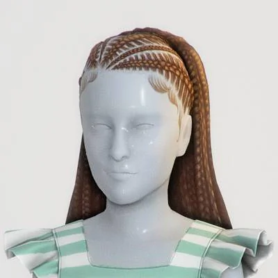 greenllamas Tyla Hair (Kids Conversion)