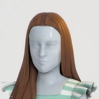 📑 ah00b' Kacey Hair (Kids Conversion)