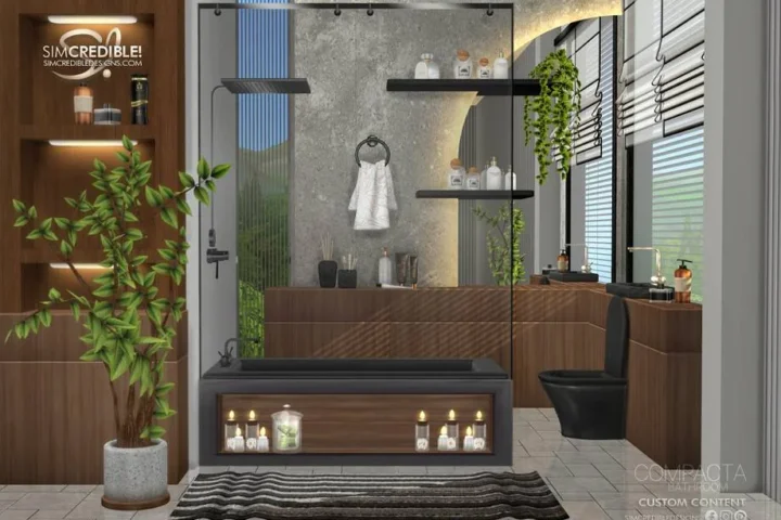 Compacta Bathroom Dark -Room