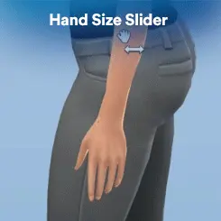 Слайдеры размера рук и толщины пальцев "Hand Size & Finger Thickness Sliders"