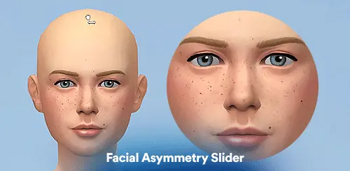 Слайдер асимметрии лица "Facial Asymmetry Slider"