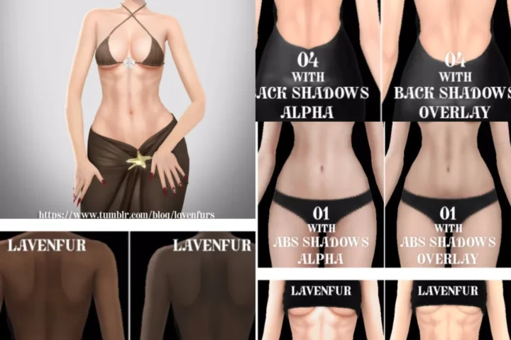 LAVENFUR - FEMALE BODY SHADOWS