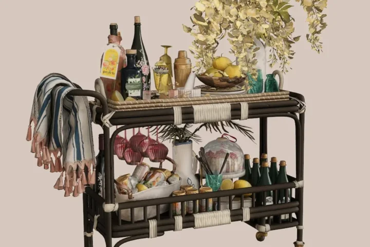 Elen Shine - Wisteria Bar Cart