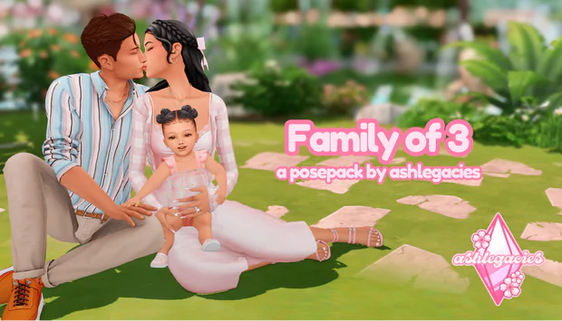 Family of 3 Posepack