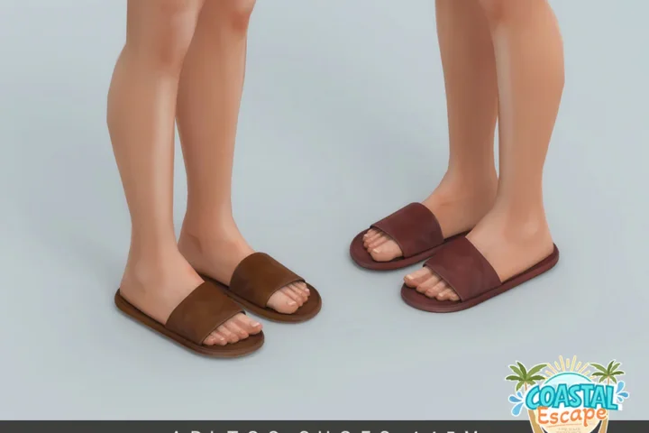 Шлепанцы для мужчин и детей "Leather Slide Sandals"