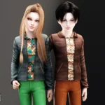 Child - Smart casual jacket with patterned shirt layering