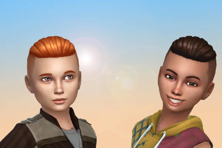 Slicked Back Shaved for Boys