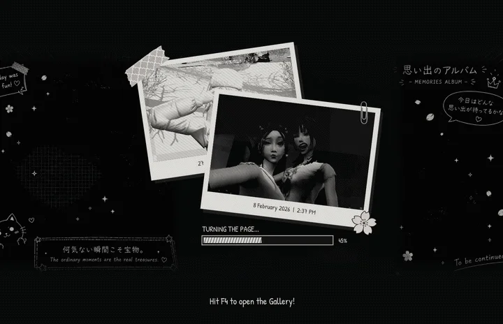 Black & White Polaroids Loading Screen