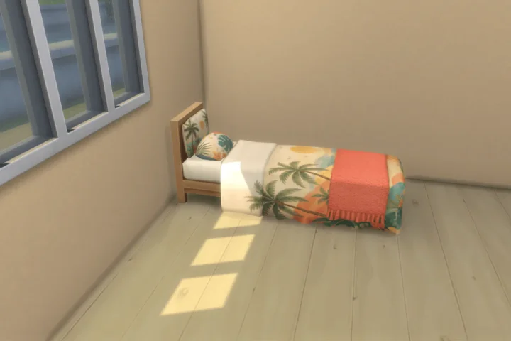 Sun-Kissed Paradise Single Bed Base Game