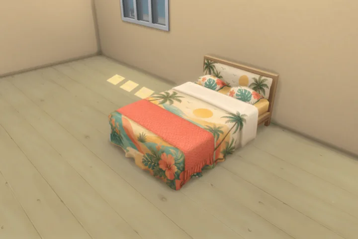 Sun-Kissed Paradise Double Bed Base Game