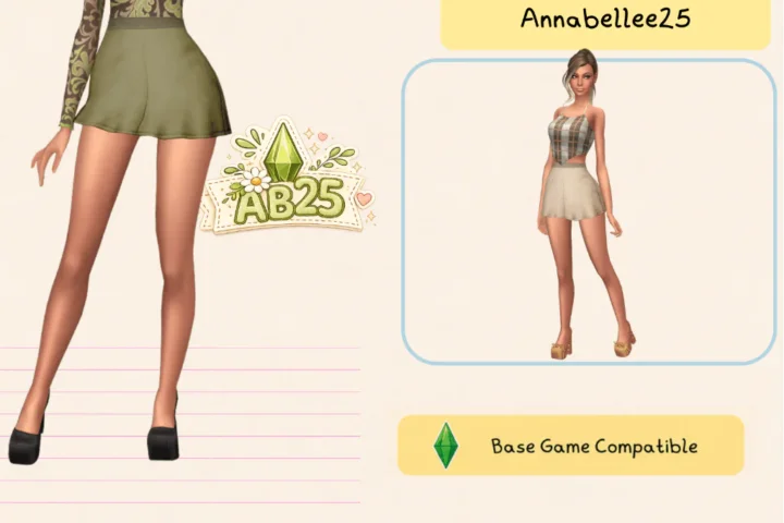 Velour Bloom Skirt