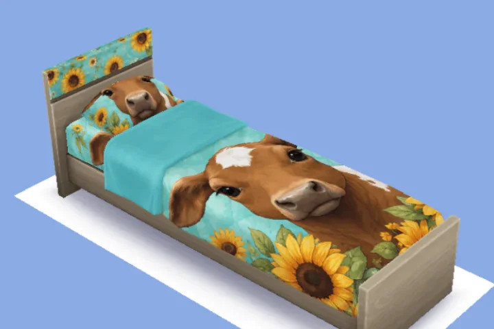 Farm Cow Bed — Base Game
