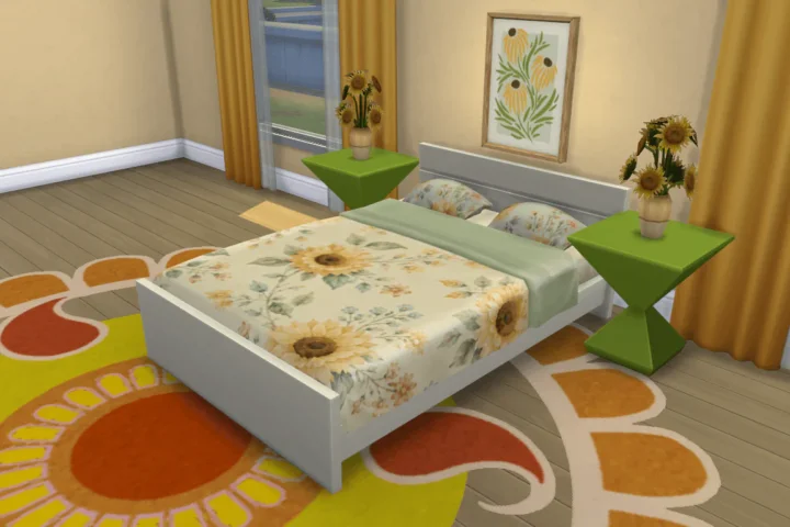 Sunflower Haven Double Bed Base Game