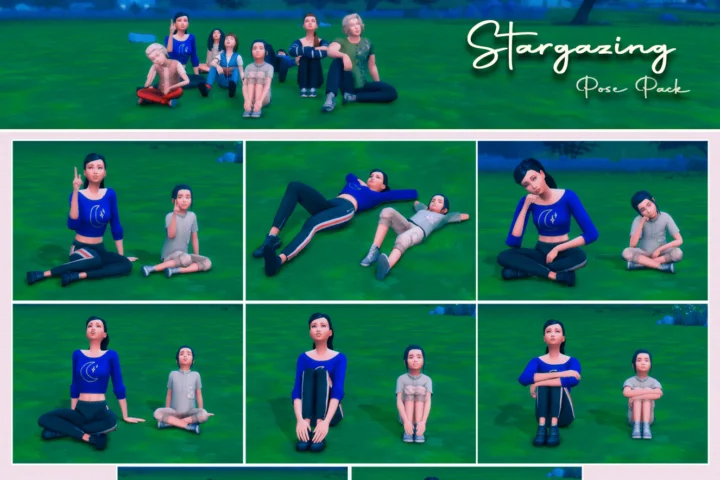🍃 Summer in Nature Collab 🍃 Stargazing - Pose pack