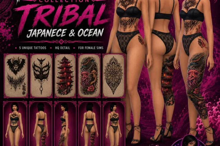 Mystic Ink Collection: Tribal, Japanese & Ocean Tattoos