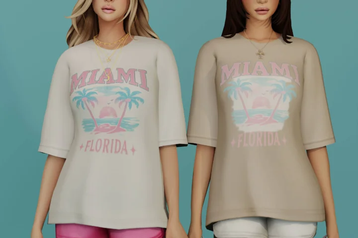 Miami oversized Tee