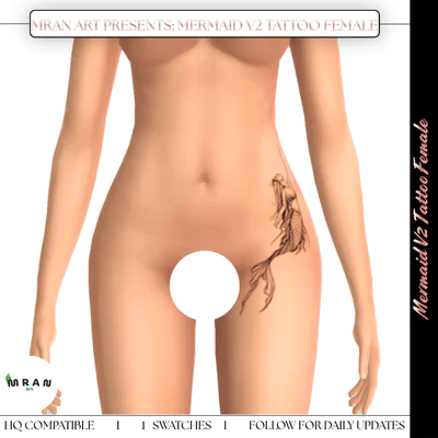 Mermaid V2 Tattoo Female