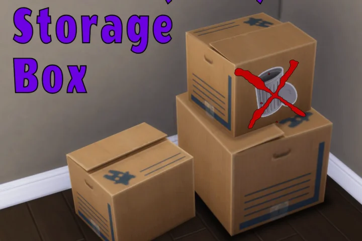 Sticker(less) Storage Box With Optional Override Version