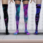 Dark neon sock