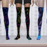 Dark neon sock