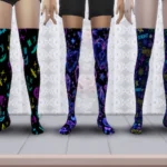 Dark neon sock