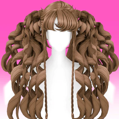【SUSHI77】S325Double ponytail spiral instant noodle roll1——2
