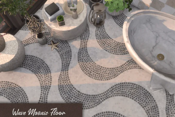 Wave Mosaic Floor