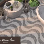 Wave Mosaic Floor