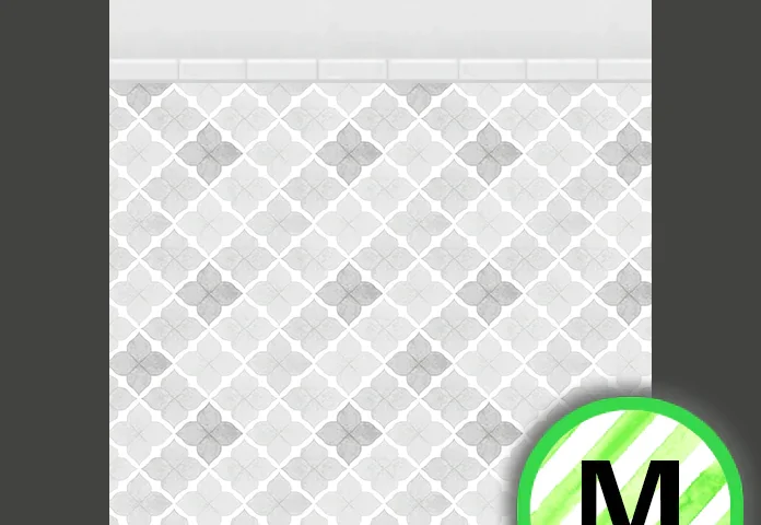 Merleaux = Cinerea Maison - Tiled Walls