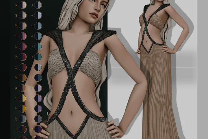 Medieval cc| Game of Thrones: Daenerys Targaryen Lady Meereen Dress