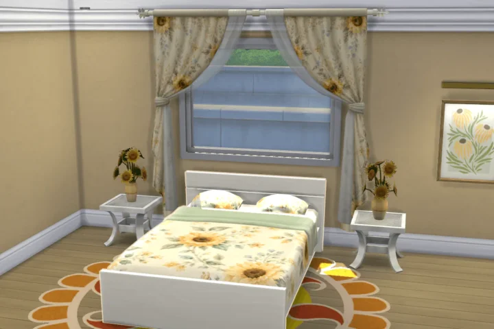 Sunflower Serenity Draped Curtains Base Game