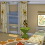 Sunflower Serenity Cottage Curtains Base Game