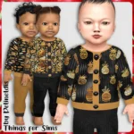 Infants Gold Luxe Cardigan