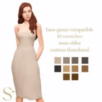 Neutral Bodycon Dress